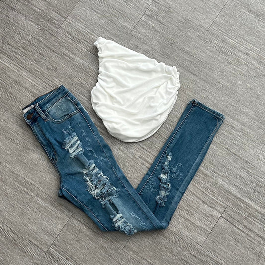 Cold Shoulder Crop Top