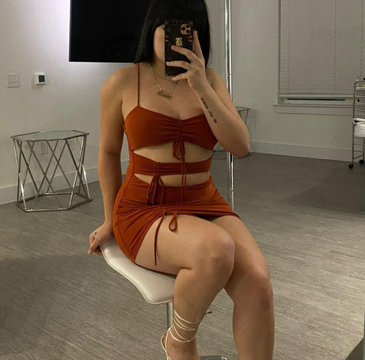Cut out Mini Dress
